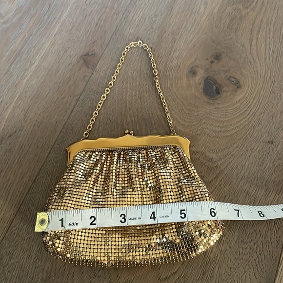 Vintage Whiting & Davis Cream Gold Metal Mesh Bag - Picture 7 of 10